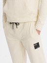 Ombre Clothing Herren-Hoodie + Jogginghose - creme