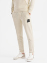 Ombre Clothing Herren-Hoodie + Jogginghose - creme
