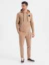 Ombre Clothing Herren-Hoodie + Jogginghose - braun