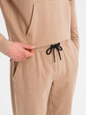 Ombre Clothing Herren-Hoodie + Jogginghose - braun