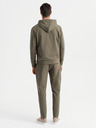 Ombre Clothing Herren-Hoodie + Jogginghose - olivgrün