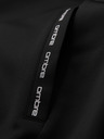 Ombre Clothing Herren-Zip-Hoodie mit Einfassung - schwarz