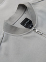 Ombre Clothing Herren-Strick-Bomberjacke - grau
