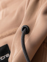 Ombre Clothing Herren-Zip-Hoodie mit Einfassung - beige