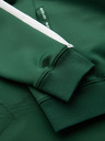 Ombre Clothing Herren-Zip-Hoodie mit Einfassung - dunkelgrün