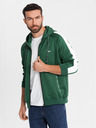 Ombre Clothing Herren-Zip-Hoodie mit Einfassung - dunkelgrün