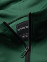 Ombre Clothing Herren-Zip-Hoodie mit Einfassung - dunkelgrün