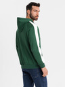 Ombre Clothing Herren-Zip-Hoodie mit Einfassung - dunkelgrün