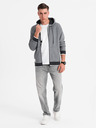 Ombre Clothing Herren-Softshell-Hoodie mit Struktur - schwarz