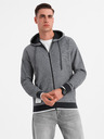 Ombre Clothing Herren-Softshell-Hoodie mit Struktur - schwarz