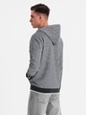 Ombre Clothing Herren-Softshell-Hoodie mit Struktur - schwarz