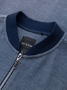 Ombre Clothing Herren-Strick-Bomberjacke - dunkelblau