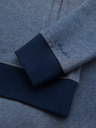 Ombre Clothing Herren-Strick-Bomberjacke - dunkelblau