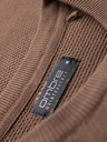 Ombre Clothing Herren-Strickhemd mit feiner Textur - hellbraun