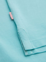 Ombre Clothing Baumwoll-Poloshirt aus Piqué-Strick - blau