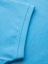 Ombre Clothing Baumwoll-Poloshirt aus Piqué-Strick - hellblau