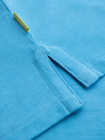 Ombre Clothing Baumwoll-Poloshirt aus Piqué-Strick - hellblau