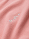 Ombre Clothing Baumwoll-Poloshirt aus Piqué-Strick - rosa