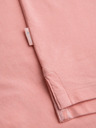 Ombre Clothing Baumwoll-Poloshirt aus Piqué-Strick - rosa