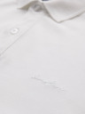 Ombre Clothing Baumwoll-Poloshirt aus Piqué-Strick - creme