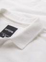 Ombre Clothing Baumwoll-Poloshirt aus Piqué-Strick - creme