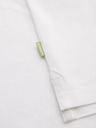 Ombre Clothing Baumwoll-Poloshirt aus Piqué-Strick - creme