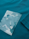 Ombre Clothing Herren-Baumwoll-T-Shirt mit Brusttaschendruck - türkis