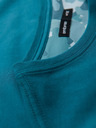 Ombre Clothing Herren-Baumwoll-T-Shirt mit Brusttaschendruck - türkis