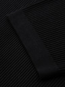 Ombre Clothing Herren-Strick-T-Shirt mit Knöpfen am Ausschnitt - schwarz