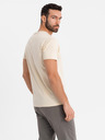 Ombre Clothing Herren-Baumwoll-T-Shirt mit Brusttaschendruck - türkis