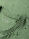 Ombre Clothing Herren-Baumwoll-T-Shirt mit Aufdruck und Rundhalsausschnitt - grün