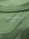 Ombre Clothing Herren-Baumwoll-T-Shirt mit Aufdruck und Rundhalsausschnitt - grün