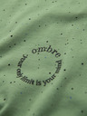 Ombre Clothing Herren-Baumwoll-T-Shirt mit Aufdruck und Rundhalsausschnitt - grün