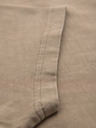 Ombre Clothing Baumwoll-T-Shirt mit Brust- und Rückendruck - dunkel beige