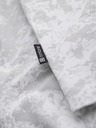 Ombre Clothing Herren-gemustertes Baumwoll-T-Shirt kurzärmelig - weiß