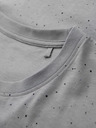Ombre Clothing Herren-Baumwoll-T-Shirt mit Aufdruck und Rundhalsausschnitt - hellgrau