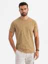 Ombre Clothing Baumwoll-T-Shirt mit Aufdruck und Rundhalsausschnitt - dunkel olivgrün