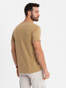 Ombre Clothing Baumwoll-T-Shirt mit Aufdruck und Rundhalsausschnitt - dunkel olivgrün