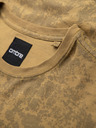 Ombre Clothing Herren-gemustertes Baumwoll-T-Shirt kurzärmelig - olivgrün
