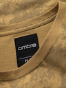 Ombre Clothing Herren-gemustertes Baumwoll-T-Shirt kurzärmelig - olivgrün