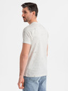 Ombre Clothing Herren-T-Shirt mit Aufdruck und Rundhalsausschnitt - weiß