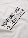 Ombre Clothing Herren-T-Shirt mit Aufdruck und Rundhalsausschnitt - weiß