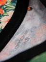 Ombre Clothing Herren-Baumwoll-T-Shirt mit Blumendruck - schwarz