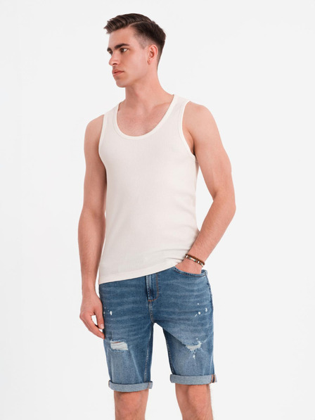 Ombre Clothing Herren-Basic-T-Shirt aus Baumwolle - weiß