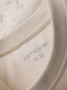 Ombre Clothing Herren-T-Shirt mit Aufdruck und Rundhalsausschnitt - creme
