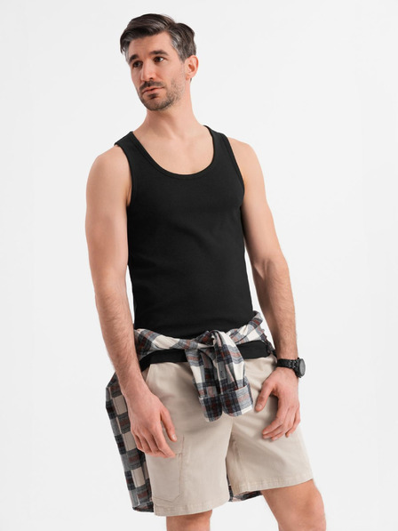 Ombre Clothing Herren-Basic-T-Shirt aus Baumwolle - schwarz