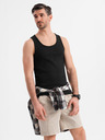 Ombre Clothing Herren-Basic-T-Shirt aus Baumwolle - schwarz