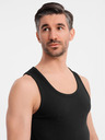 Ombre Clothing Herren-Basic-T-Shirt aus Baumwolle - schwarz