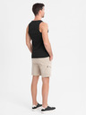 Ombre Clothing Herren-Basic-T-Shirt aus Baumwolle - schwarz