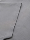 Ombre Clothing Herren-T-Shirt mit Knopfausschnitt und Wildlederkante - grau